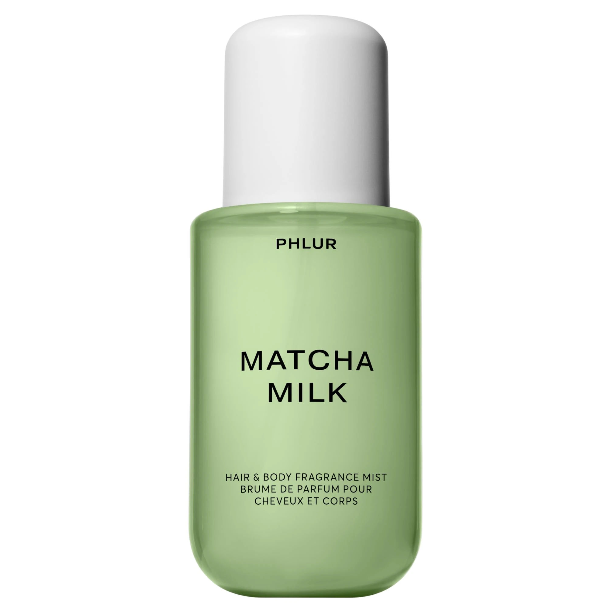 PHLUR Matcha Milk Body Mist - Hair & Body Fragrance Mist - Body Spray with Matcha, Macadamia Milk, Bergamot, Vanilla, Musk and Amber (8 Fl Oz)