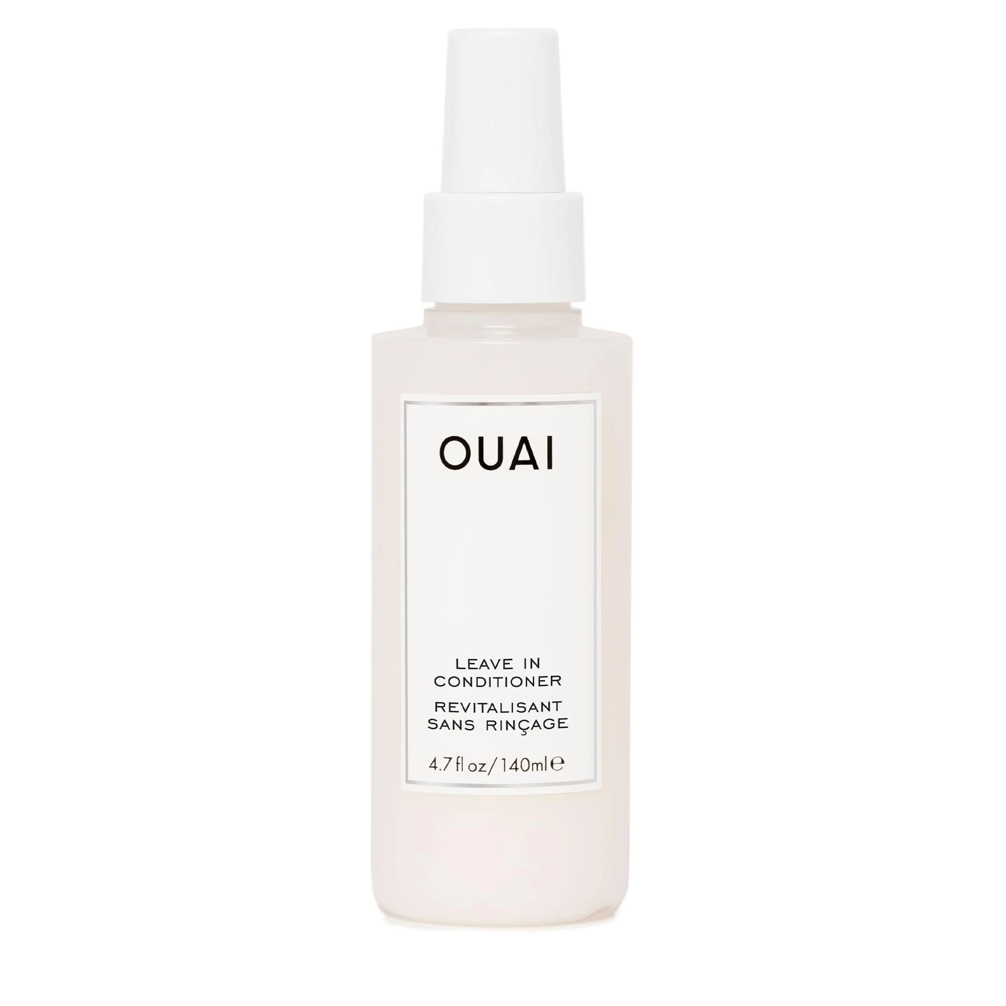 OUAI Leave In Conditioner & Heat Protectant for Hair - Prep Hair for Styling or Use as Detangling Spray to Fight Frizz & Flyaways - No Parabens, Sulfates or Phthalates (4.7 oz)