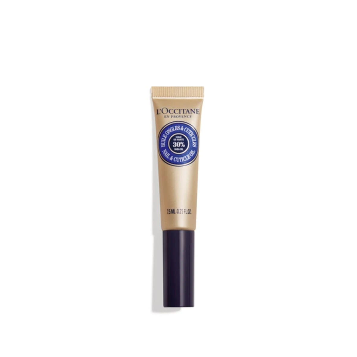 L'OCCITANE Shea Nail & Cuticle Oil, Nourishing Brush-On Moisture for Stronger & Healthier Nails, Hydrating Care for Manicures with Almond Oil, Vegan