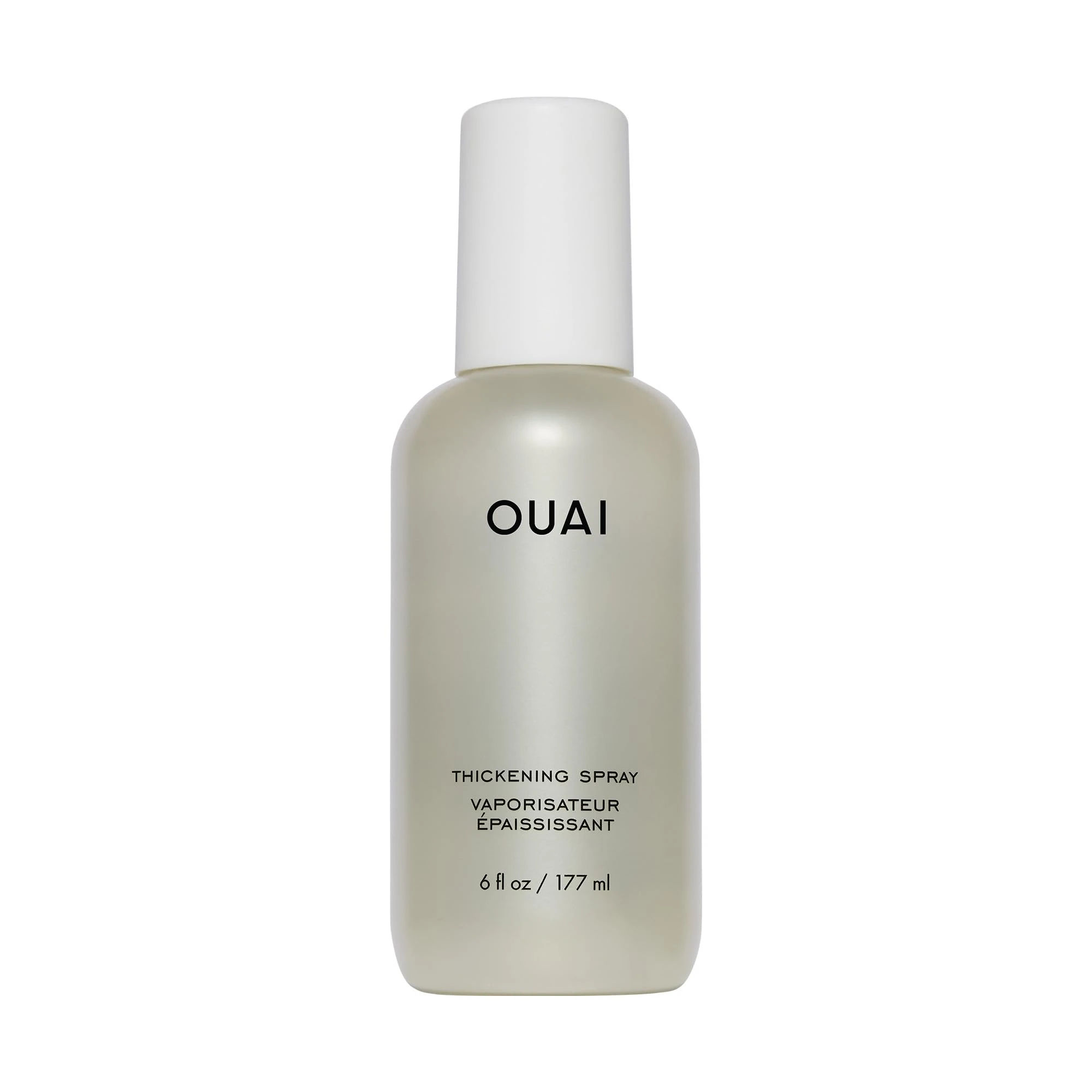 OUAI Hair Thickening Spray - Thickening & Volumizing Spray for Instantly Thicker, Fuller-Looking Hair - Protects, Strengthens & Repairs with Amaranth Peptide & Amino Acids (6 Fl Oz)