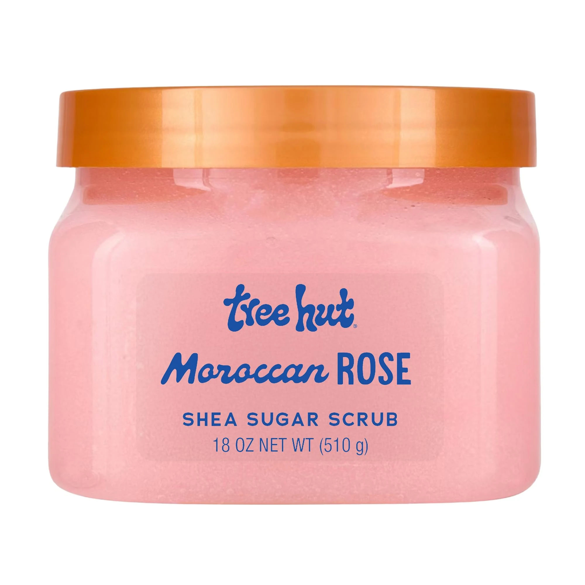 Tree Hut Moroccan Rose Shea Sugar Scrub, Mothers Day Gifts, Exfoliating & Hydrating Body Scrub with Shea Butter & Essential Oils, Smooth & Soften Skin, 18 oz