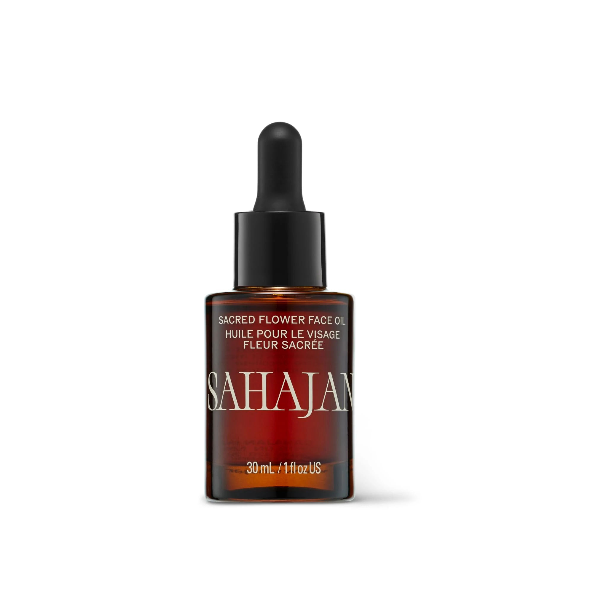 Sahajan Sacred Flower Oil with Bakuchiol & Sacred Lotus | Ayurvedic Kumkumadi Face Oil that Targets Fine Lines, Dark Spots & Wrinkles | Brightens & Evens Skin Tone | Daily Restoring Skin Care | 1 oz
