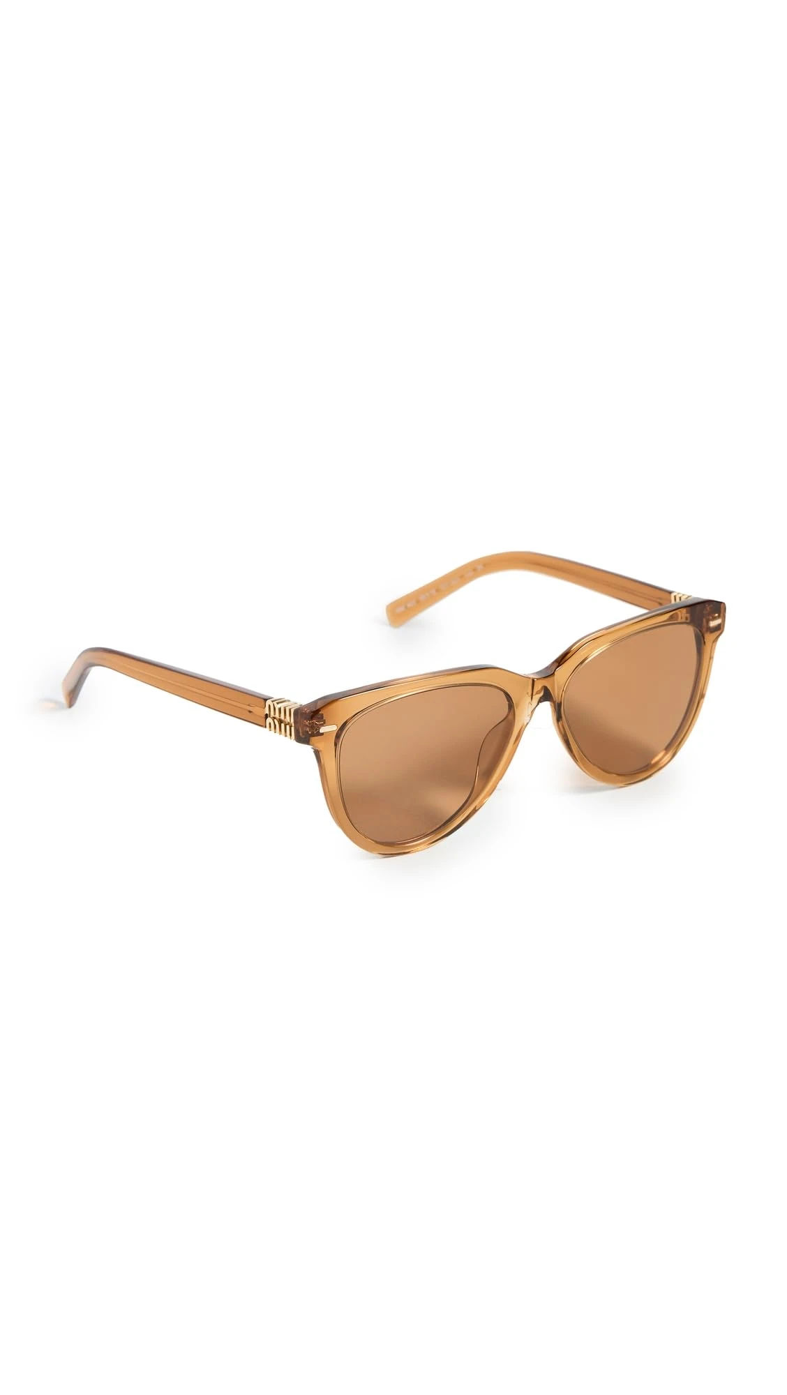 Miu Miu Women's MU 12ZS Round Sunglasses
