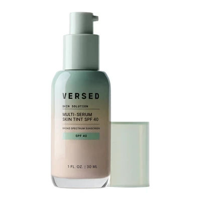 Versed Skin Solution Multi-Serum Skin Tint Foundation - SPF 40 - 1C - 1 fl oz: Face Cream, Buildable Coverage, Neutral Undertone