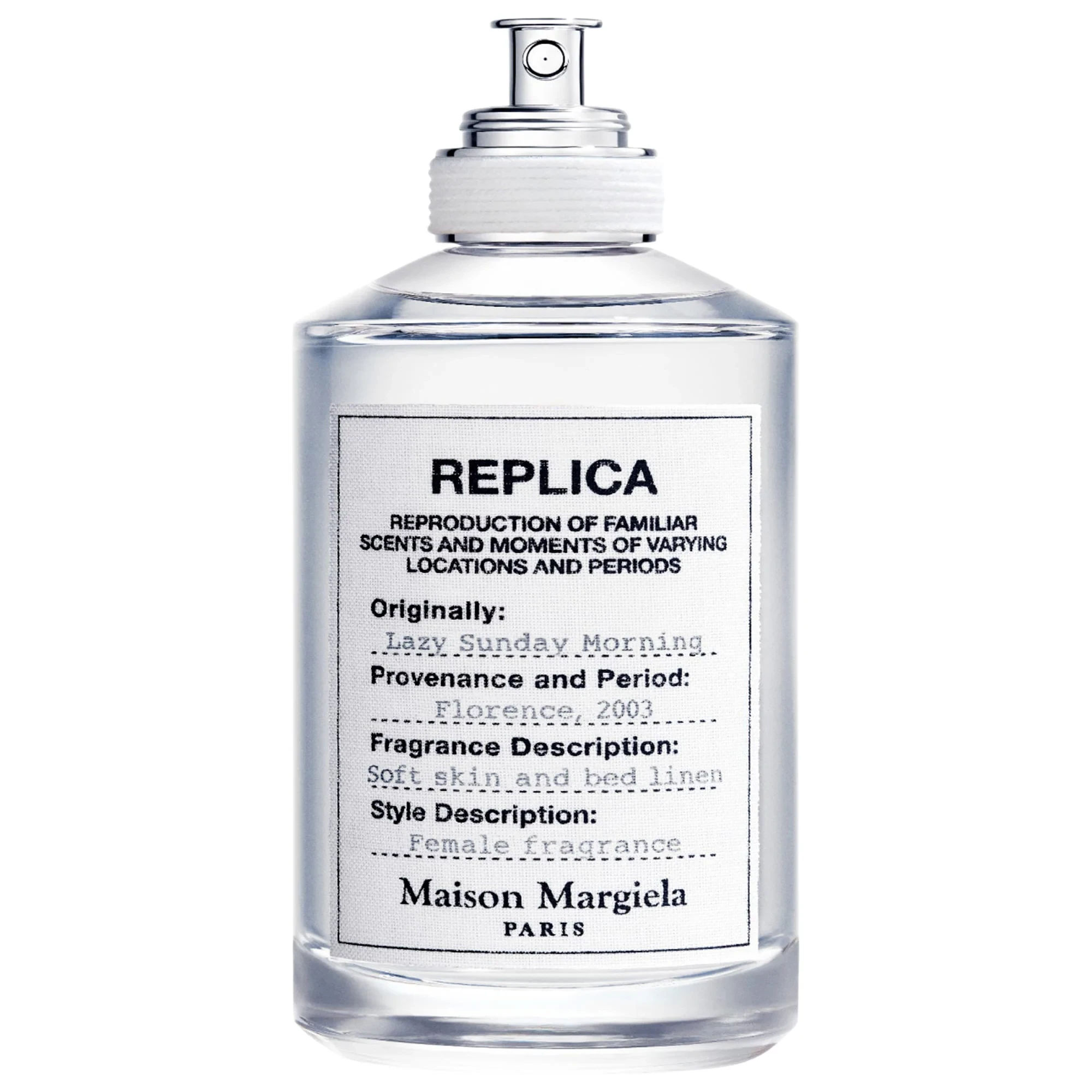’REPLICA’ Lazy Sunday Morning Eau de Toilette with White Musk, Lily of the Valley, and Iris