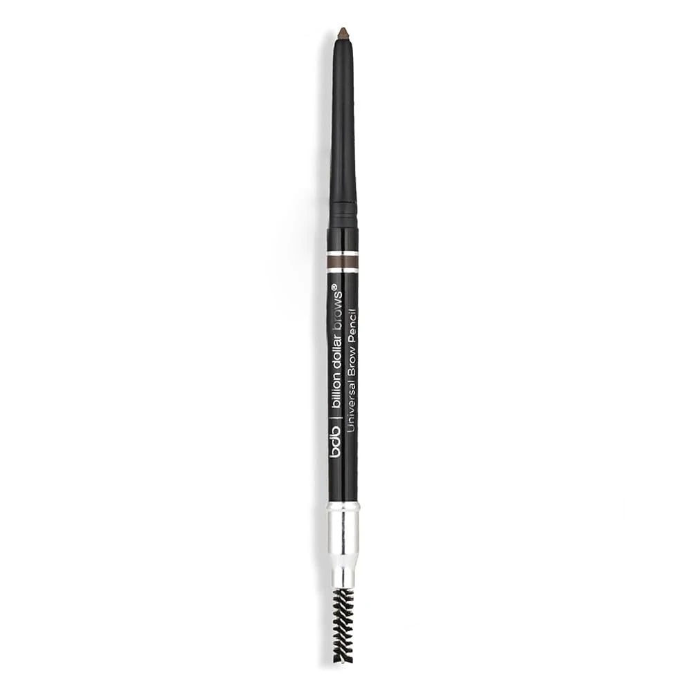 Billion Dollar Brows Universal Eyebrow Pencil – Dual-Ended Design with Precision Tip & Spoolie, Matte Finish, Waterproof, Easy to Use, Vegan & Cruelty-Free for Perfectly Defined Brows