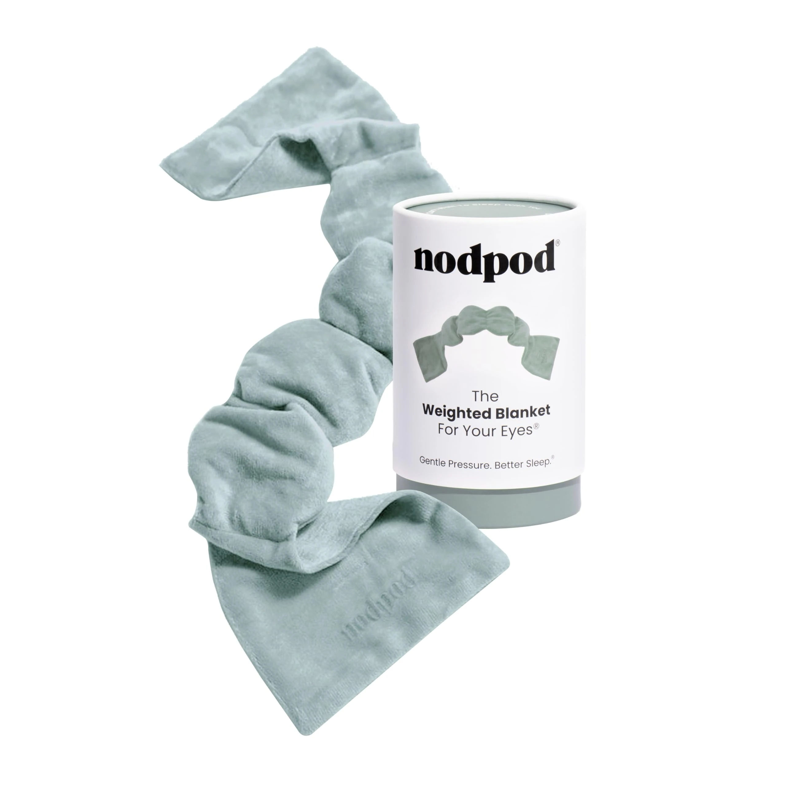 Nodpod Gentle Pressure Sleep Mask | Patented Light Blocking Design for Sleeping, Traveling & Relaxation - Sage