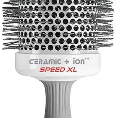 Olivia Garden Ceramic + Ion Speed XL - Extra-Long Round Thermal Hair Brush - Not Electrical - Professional Blowout Brush for Normal to Thick Hair