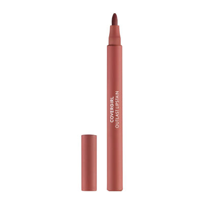 Covergirl Outlast Lipstain, 65 Natural Blush, Smooth Application, Precise Pen-Like Tip, Transfer-Proof, Satin Stained Finish, Vegan Formula, 0.06oz