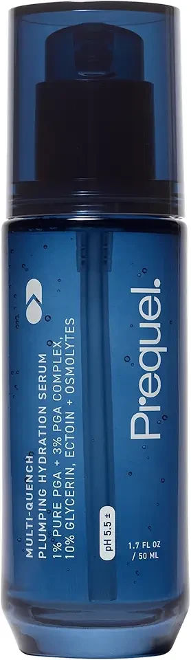 Prequel Skin Multi-Quench Plumping Hydration Serum for Face. Intensive Hydrating Facial Serum for Women with PGA Complex and Moisture-Binders. Deep Moisturizing for Dry and Sensitive Skin, 1.7oz