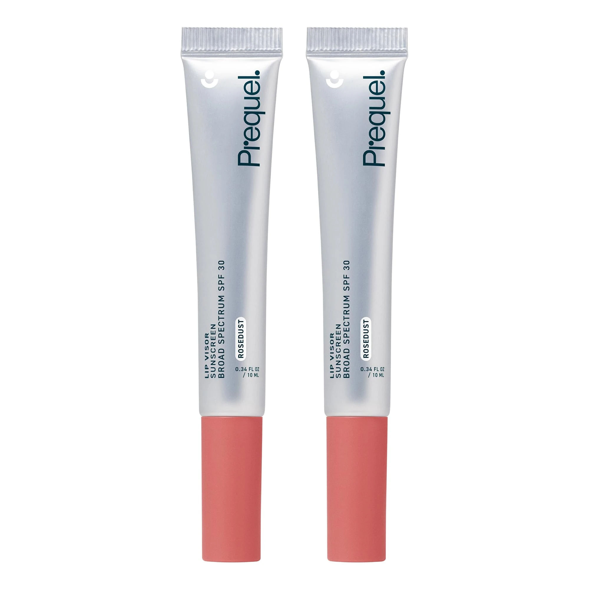 Prequel Skin Lip Visor, Tinted Lip Balm with SPF 30 PA+++. Rosedust, Mint Flavor, Rosy Nude Shade with Non-Sticky Finish – Moisturizing Semi Gloss Balm Sunscreen for Daily Use - 2 Pack