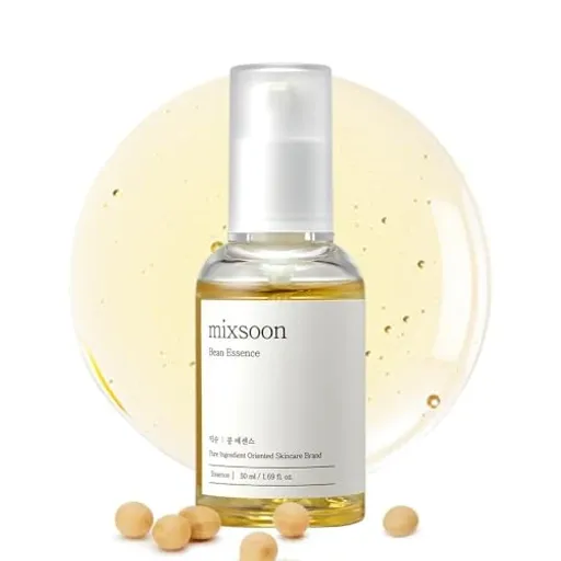 mixsoon Bean Essence Exfoliating, AHA Moisturizer for Hydrating, Fermented Bean Extract, Gentle Formula for Smooth Skin 50ml / 1.69 fl.oz. Korean Glass Skin Care