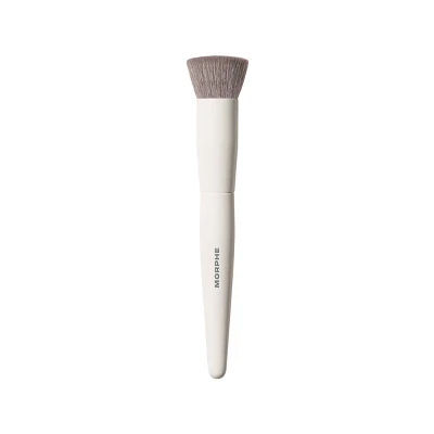 Morphe Flat-Topped Foundation Brush - M106: Vegan, Wood Handle, Synthetic Bristles