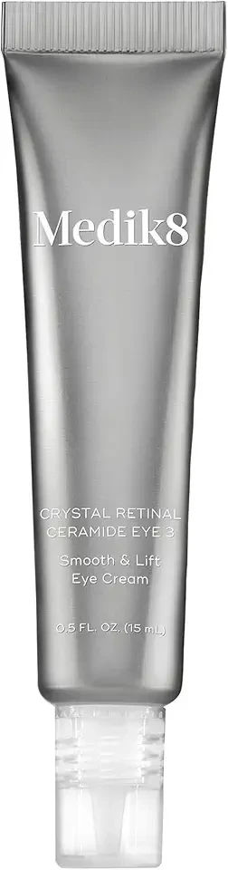 Medik8 Crystal Retinal Ceramide Eye 3 - Lifting Eye Cream with Vitamin A - Smoothing Under Eye Cream for Wrinkles and Sensitive Skin - 0.5 oz