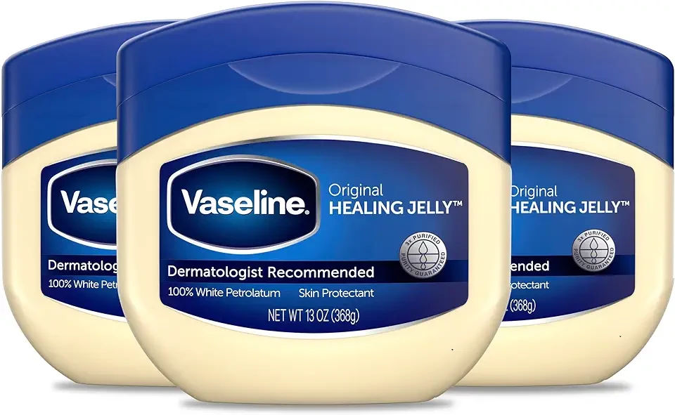Vaseline Petroleum Jelly Original 3 Count Provides Dry Skin Relief And Protects Minor Cuts Dermatologist Recommended And Locks In Moisture 13oz