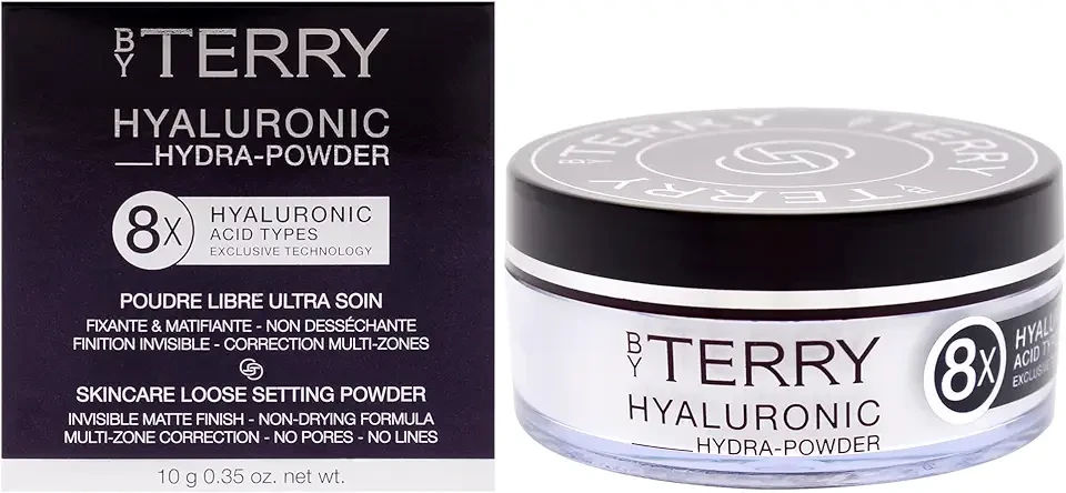 By Terry Hyaluronic Hydra-Powder | Colorless, Loose Face Setting Powder Infused with Hyaluronic Acid | 10g (0.35oz)