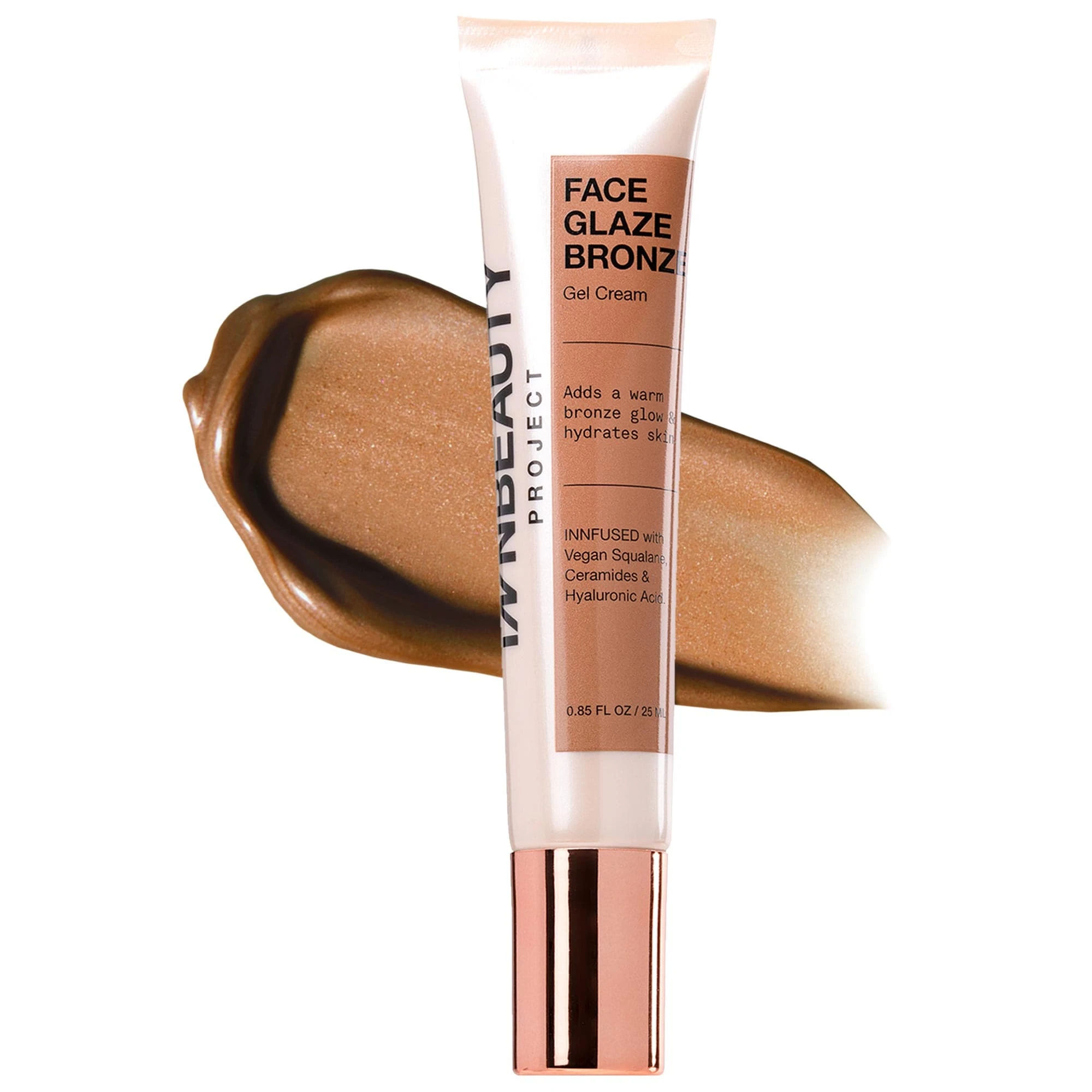 Bronze Face Glaze Gel Cream with Squalane, Ceramides & Hyaluronic Acid