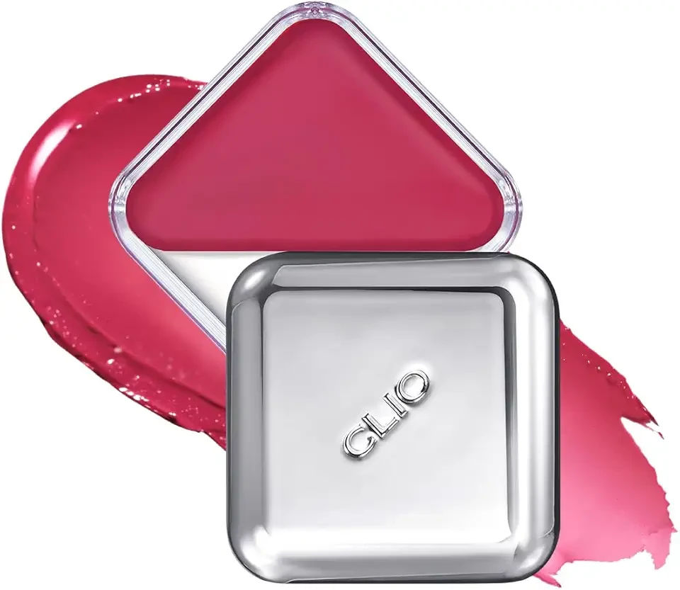 CLIO Essential Lip & Cheek Tap, Pocket Blush, Creamy & Blendable Color For Lips and Cheeks, Contour & Highlight Face, Buildable Dewy & Natural Glow Finish, Non-Greasy, Travel-Sized (05 CHERRY SHOWER)