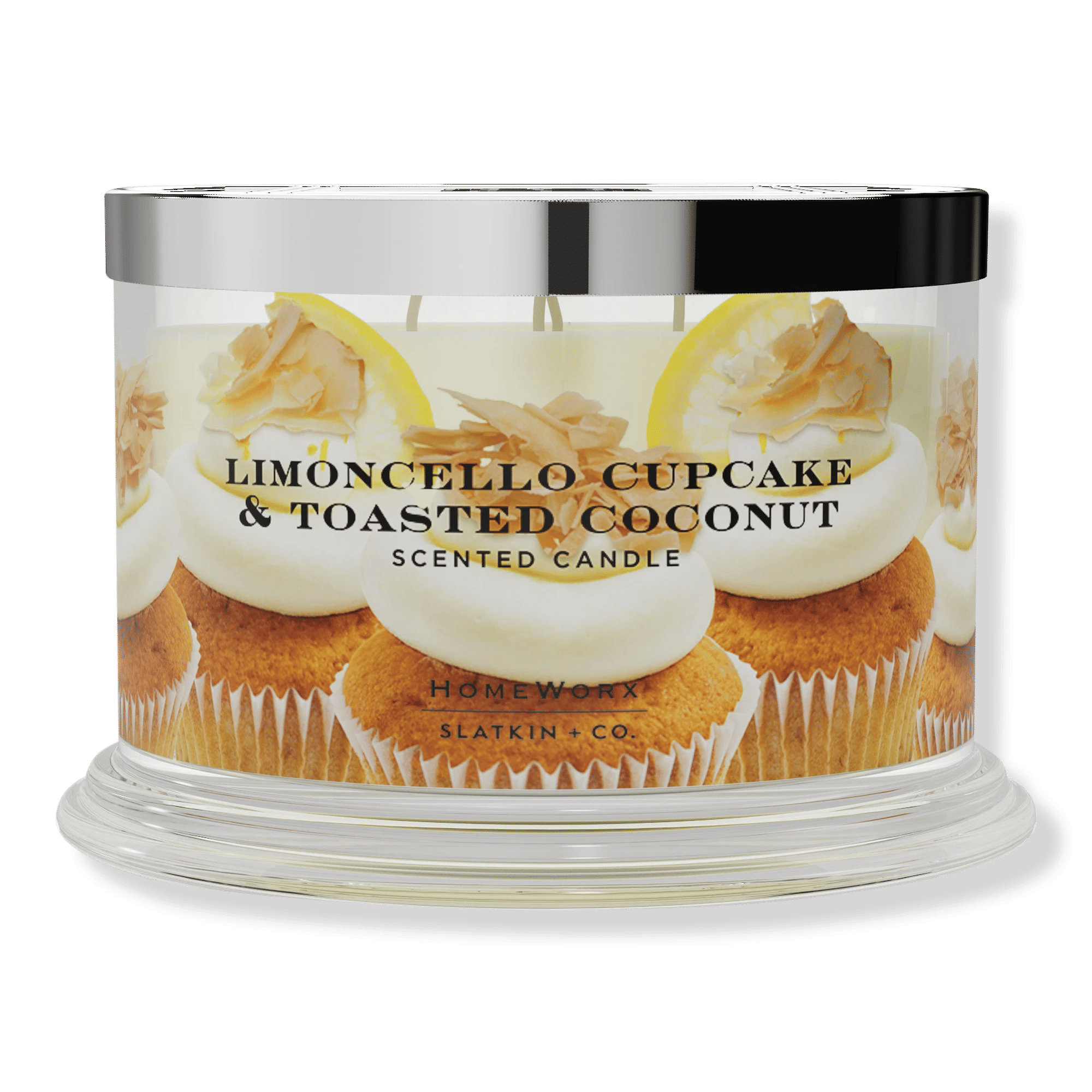 Limoncello Cupcake and Toasted Coconut 4-Wick Scented Candle