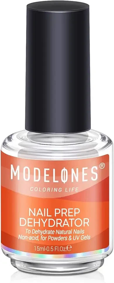 modelones Nail Dehydrator, 15 ml Acid Free Nail Prep Dehydrator for Acrylic Nails and Gel Nail Polish, Hema-Free Primer Bonder