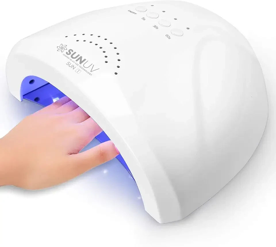 SUNUV UV LED Nail Lamp, Gel Light for Nail Polish UV Dryer with 3 Timers SUNone White