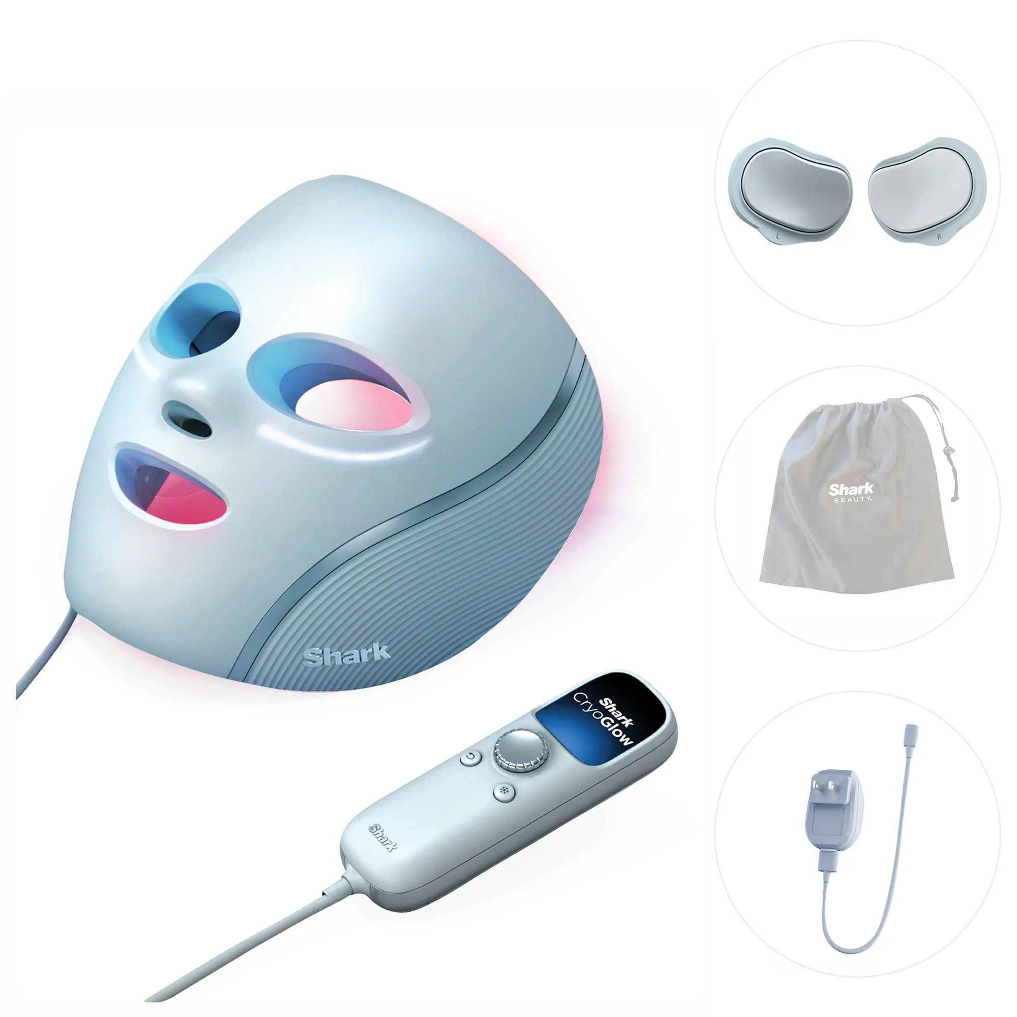 CryoGlow™ Cooling + LED Face Mask & Facial Glo Skin Tool