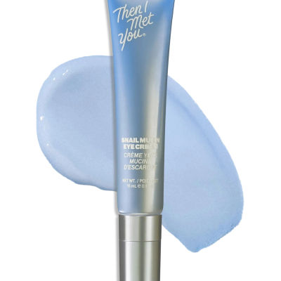 Then I Met You Snail Mucin Eye Cream, Korean Skincare for Dark Circles, Puffy Eyes, Fine Lines & Dehydrated Skin, Firming, Brightening and Plumping Treatment with Volufiline* & Caffeine, 0.51 oz