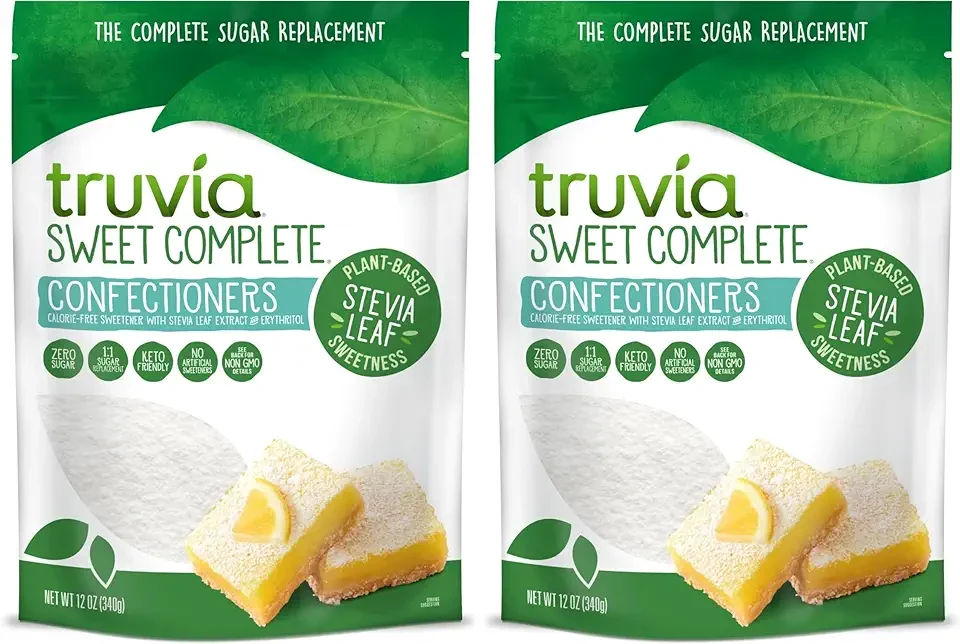Truvia Sweet Complete Confectioners Calorie-Free Sweetener with the Stevia Leaf, 12 oz Bag (Pack of 2)