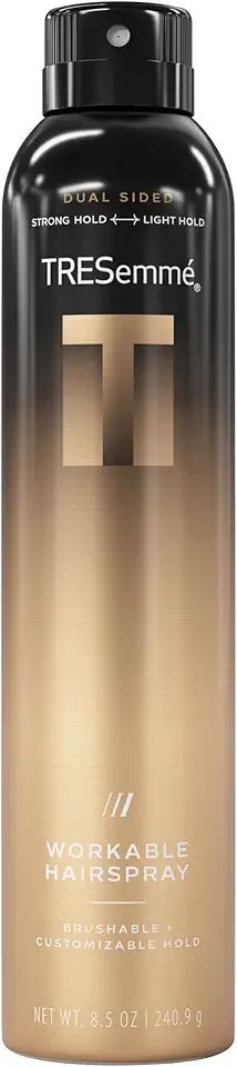 TRESemmé Workable Hairspray 1 ct A-LIST Collection for Brushable + Customizable Hold, Developed Safe for All Hair Types, 8.5 Oz