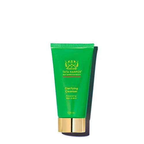 Tata Harper Clarifying Cleanser, Foaming Gel Cleanser for Blemish-Prone Skin, Sulfate-Free, Oily Skin Face Wash, Natural Skincare, 50ml