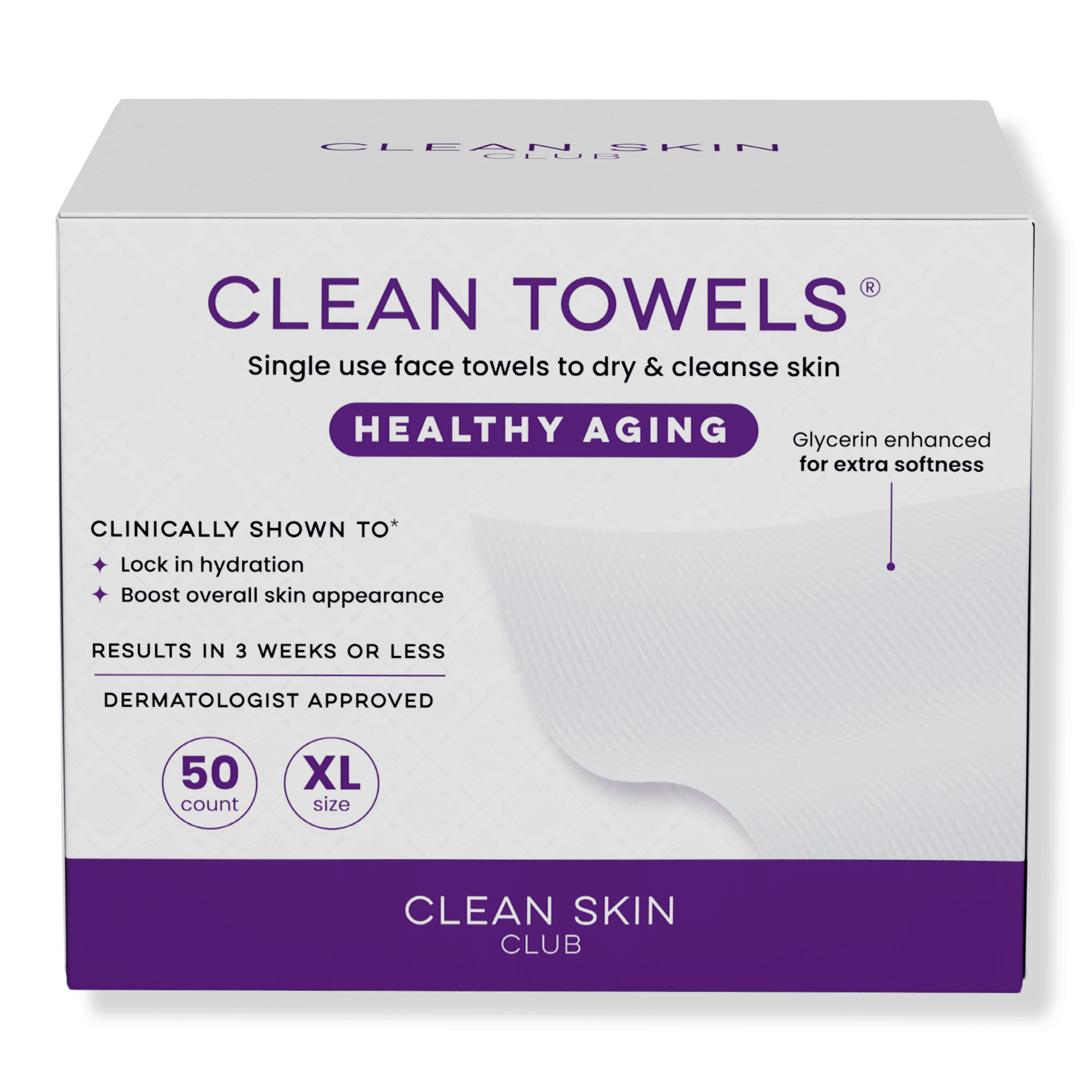 Clean Towels Healthy Aging Disposable Face Towels