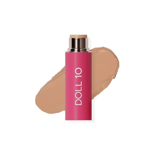 Peptide Blur Stick Foundation, Medium Buildable Coverage, Soft-Focus Pore Blurring, Hydrating Foundation for Mature & Textured Skin, Clean Beauty Makeup 0.29 oz – (Light/Medium)