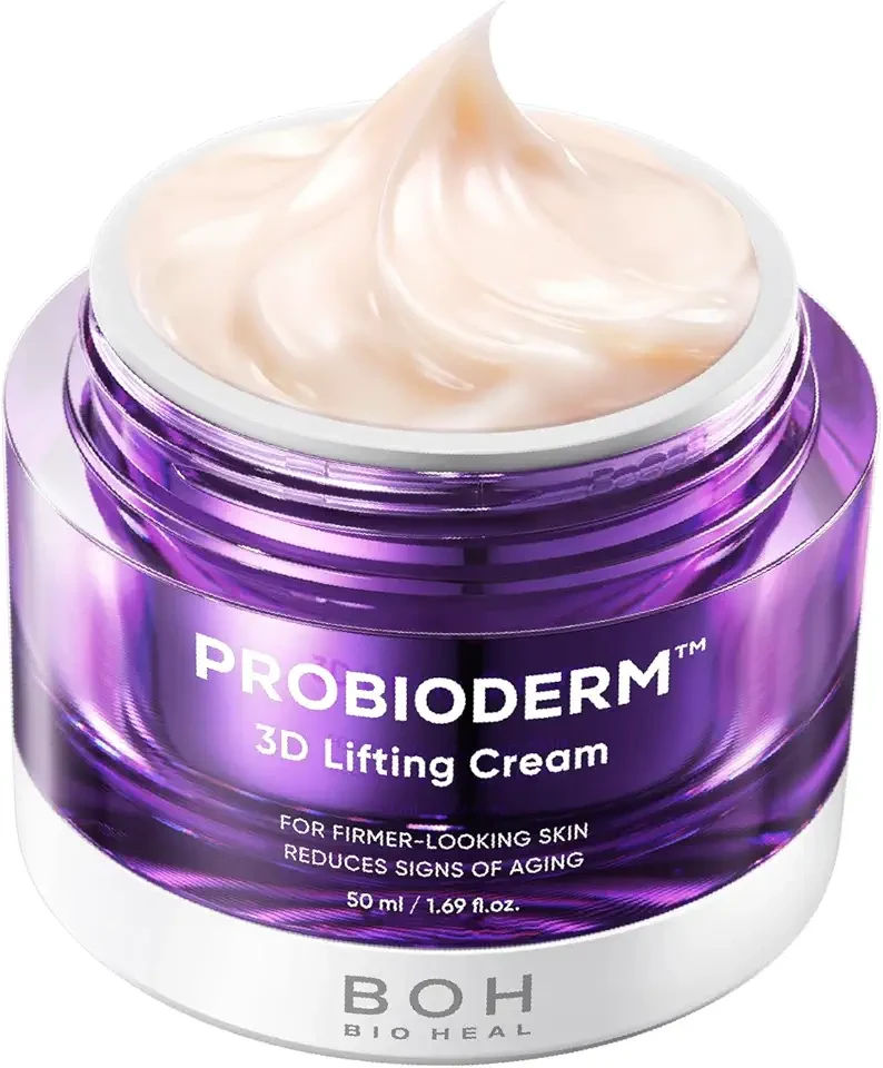 Probioderm 3D Lifting Cream 1.7 fl oz - Cardi B's Advanced Korean Facial Night Cream with 17-Peptide Complex & Probioderm for Face and Neck, Butter-Rich Texture for Perfect Slugging