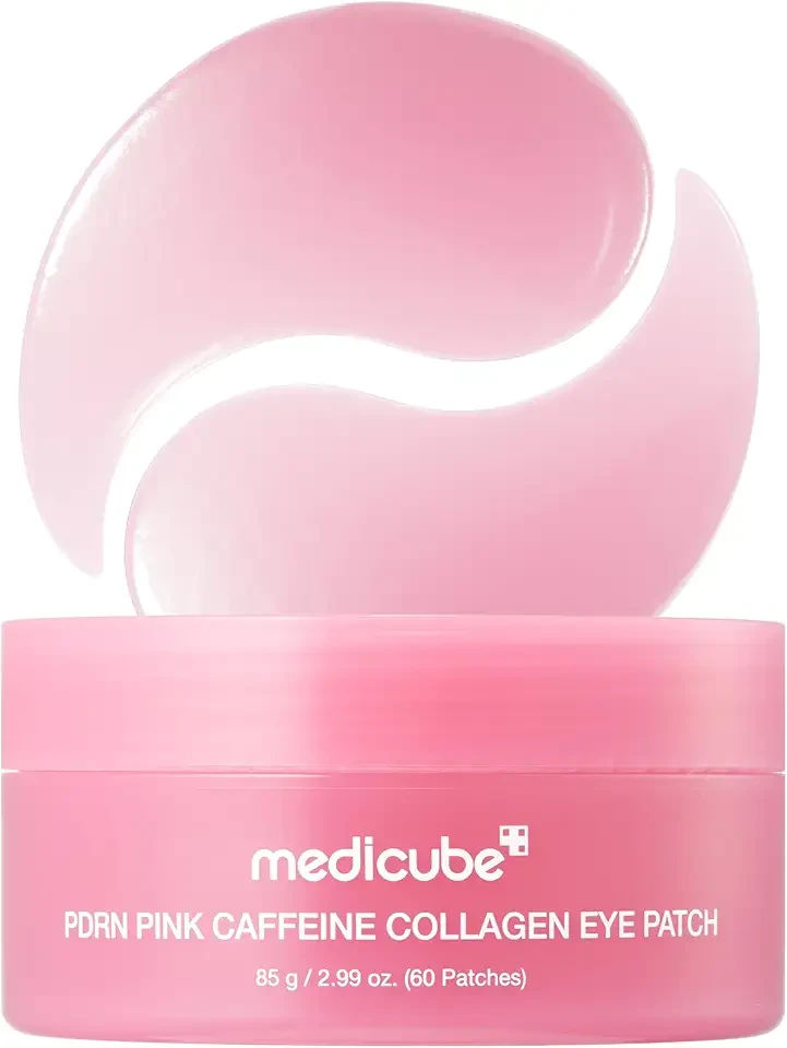 medicube PDRN Caffeine Collagen Eye Patch | Gel Eye Patches for the appearance of Dark Circles, Undereye Bags | Firming, Age-Defying Care with Retinol, Collagen | Korean Skincare | 30 Pairs