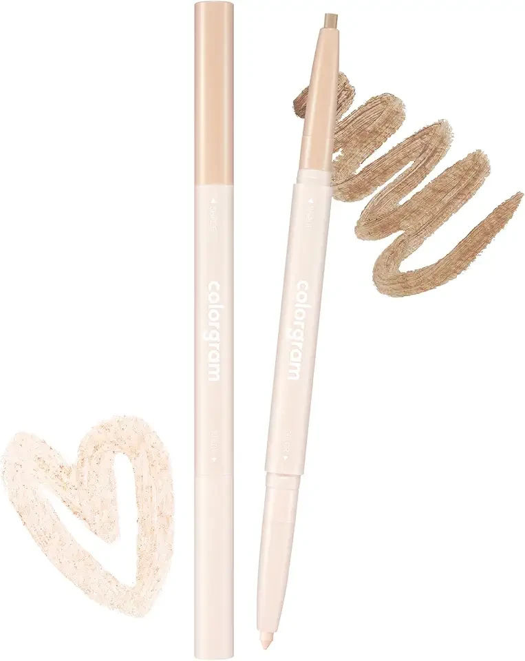COLORGRAM Under Eye Highlighter Stick 01 Warm Tone | Silky-Smooth Long-Lasting Highlighter & Contouring Stick for Smudge-Proof, Shining Daily Makeup | K-Beauty Face Highlighters & Luminizers