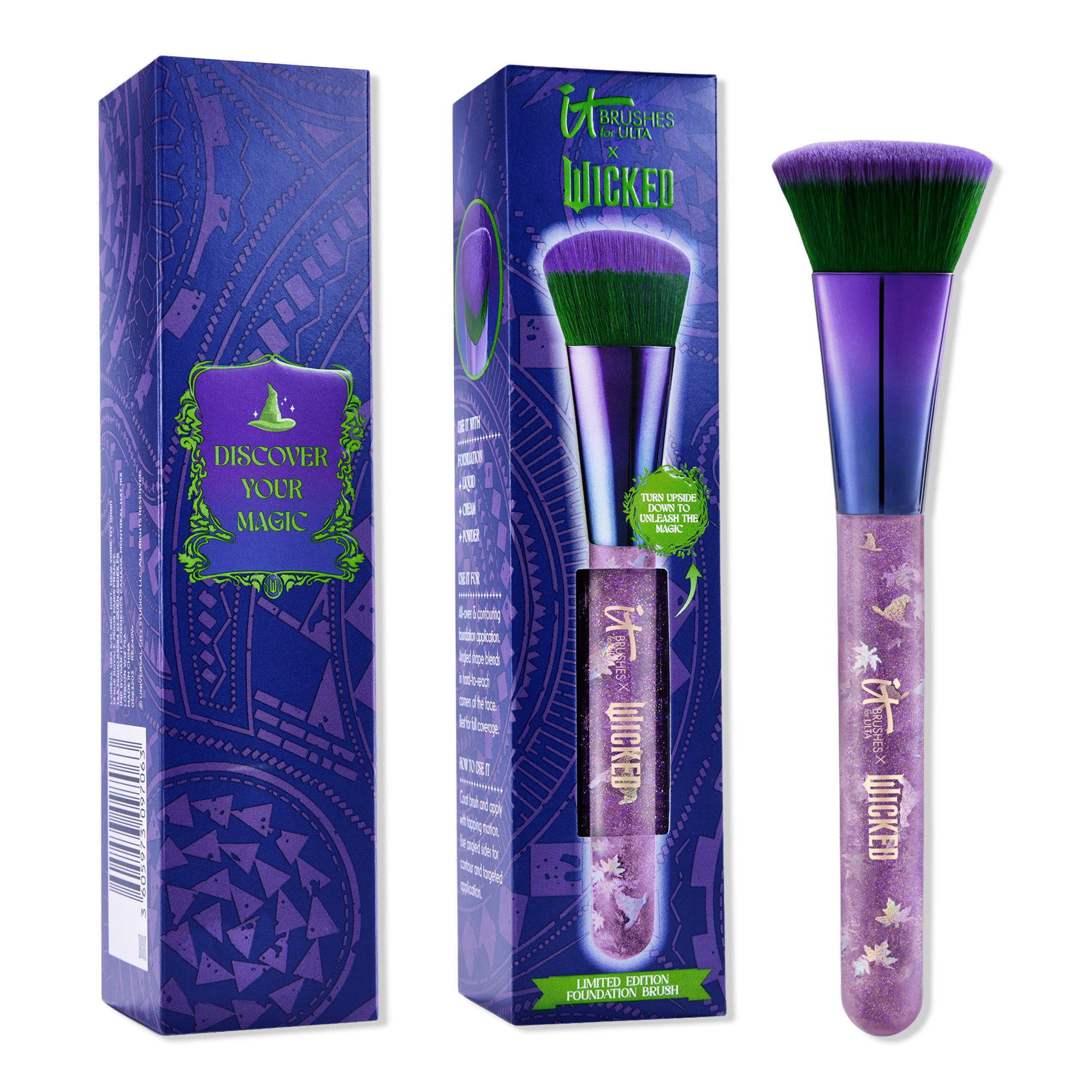IT Brushes for ULTA x Wicked Limited-Edition Elphaba Foundation Brush