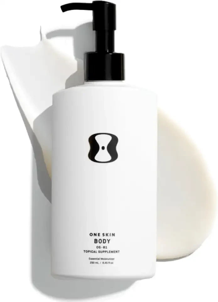 oneskin BODY OS-01 Peptide Topical Supplement & Skin Longevity Age Reversal Moisturizer | Safe for Sensitive Skin, Fragrance-Free, 250 mL / 8.45 oz