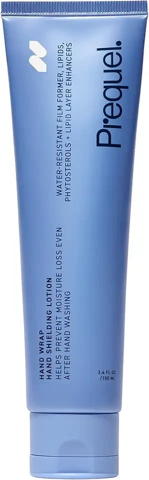 Prequel Skin Hand Wrap, Hand Cream for Dry Cracked Hands. Deep Nourishing Moisturizing Formula. Non-Greasy Balm for Women and Men. Unscented Skincare with Moisture Lock Formula. 3.4oz