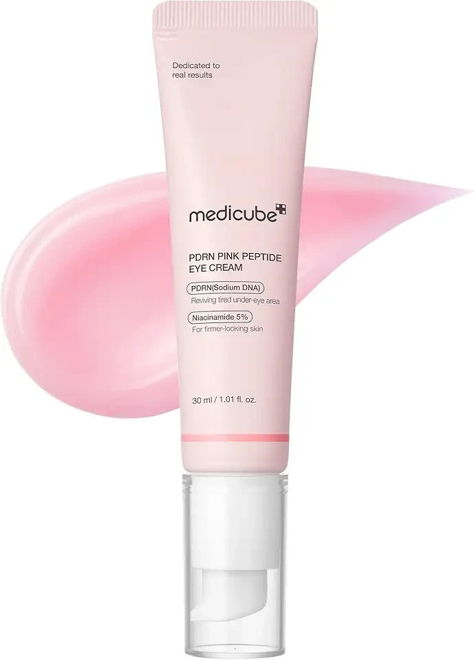 medicube Eye Serum with Salmon DNA PDRN & Pink Peptides | 99% Purity Retinol for Fine Lines | PDRN & Niacinamide for Uneven Skin Tone | Korean Skincare, 1.01 fl.oz