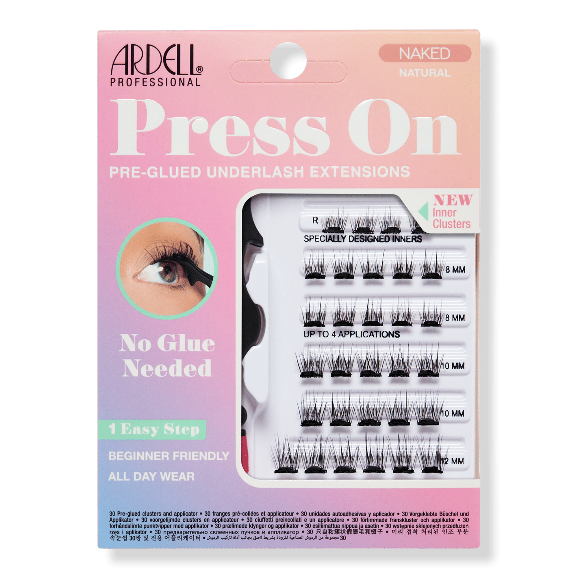 Naked Press On Natural, Lightweight Pre-glued Lashes