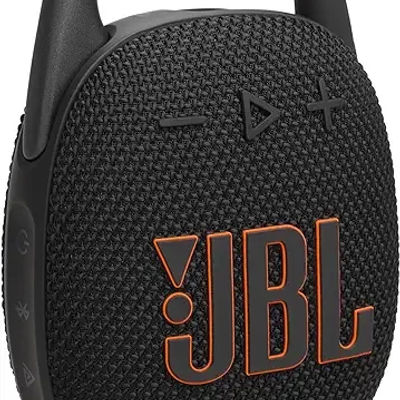 Clip 5 - Ultra-Portable, Waterproof & Dustproof Bluetooth Speaker, Big JBL Pro Sound with Punchy bass, Integrated Carabiner, Up to 12 Hours of Play, Made in Part with Recycled Materials (Black)
