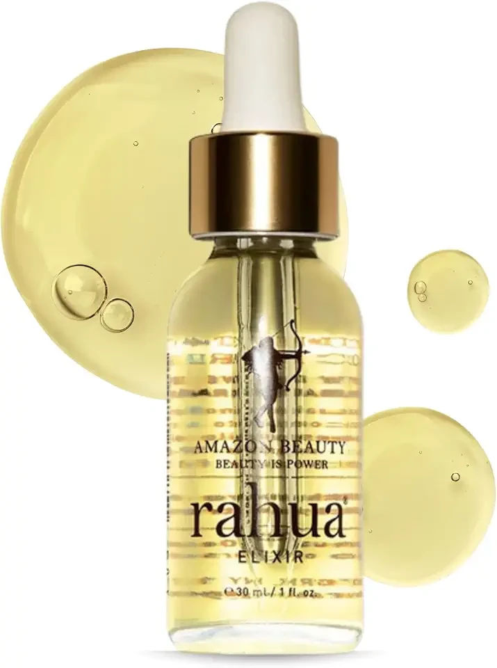 Elixir Hair Oil, Pure Rahua Oil with Palo Santo, Vegan Luxury Treatment that Nourishes and Repairs Dry Damaged Strands, Restores Scalp Balance, Hair Growth Serum for All Textures, 1 fl oz