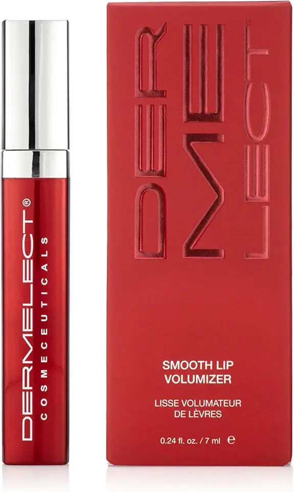 Smooth Lip Volumizer for Lips - Anti Aging Plumper with Argan Oil, Shea Butter, Coconut Oil, Hyaluronic Acid Vitamin C Silkflo Hydrating Conditioning Lip Primer for Dryness Thin Lips .24 oz
