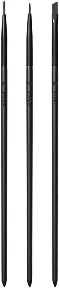 Vegan Eye Detail Brush Trio - Vegan Makeup Brushes for Powder & Cream Formulas - Cutting-Edge Synthetic Bristles - Includes V301, V303, V305 (3 Count)