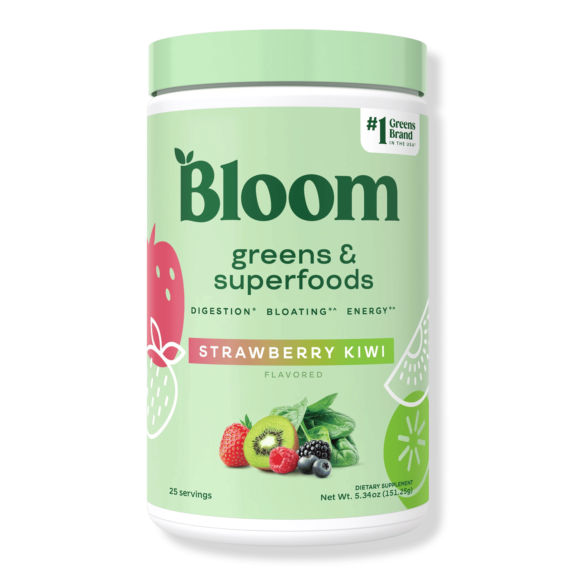 Greens and Superfoods Powder - Strawberry Kiwi
