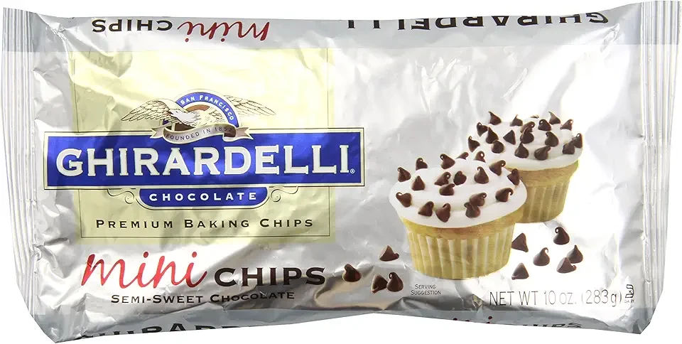 Ghirardelli Mini Semi-Sweet Chocolate Premium Baking Chips - 10 oz. (283g)‚Äã, 12 bags