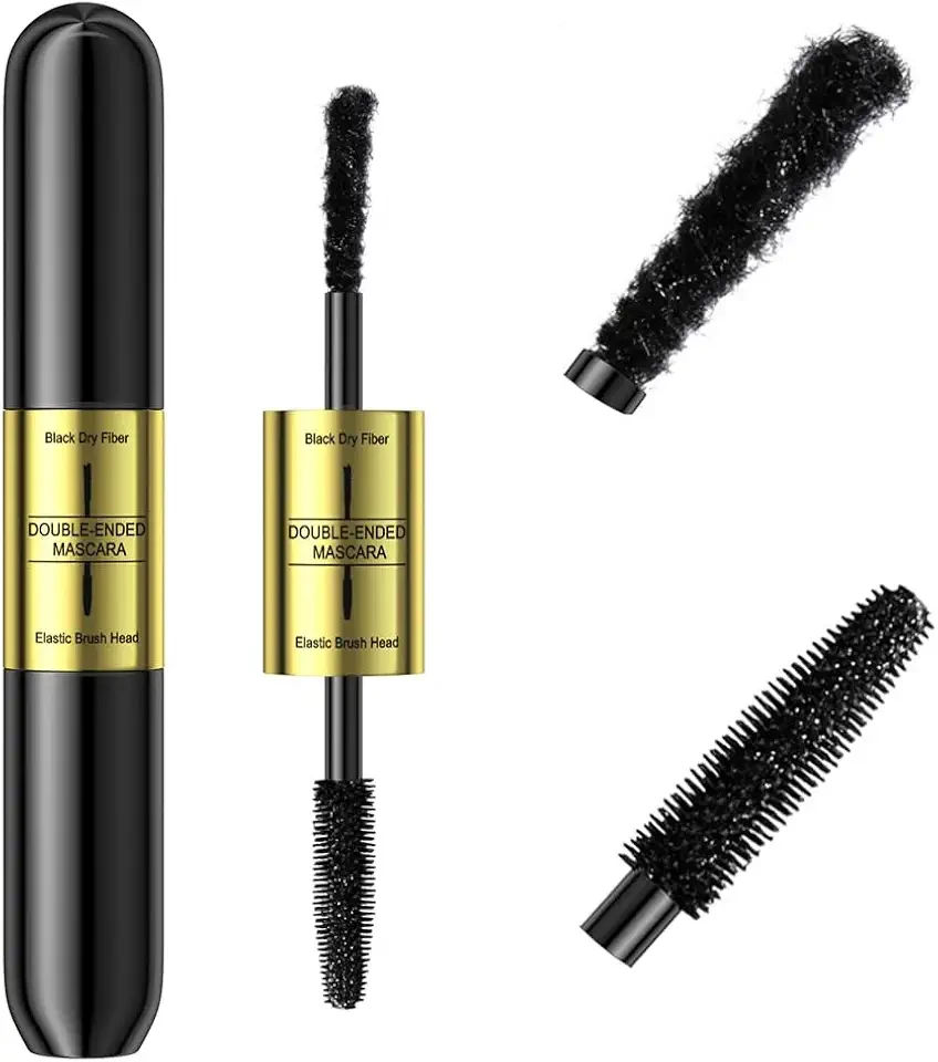 Fiber-infused Mascara, Black Tiny Fibers included Mascara to Extend and Elongate Eyelash, for Maximum Volume and Curl Effect by “Linble”