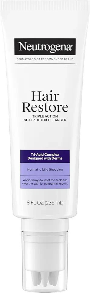 Neutrogena Hair Restore Triple Action Scalp Detox Cleanser, 8 fl oz