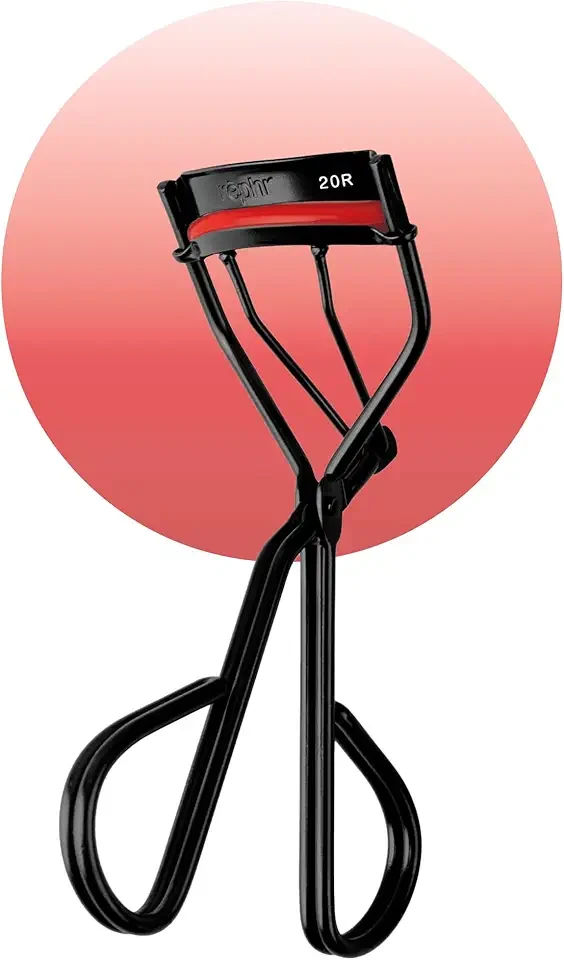 rephr 20R Wide & Flat Eyelash Curler, Double-Barrel Design with 5 Refill Pads, New Improved Durable Coating, Curvature for Universal Eye Shapes
