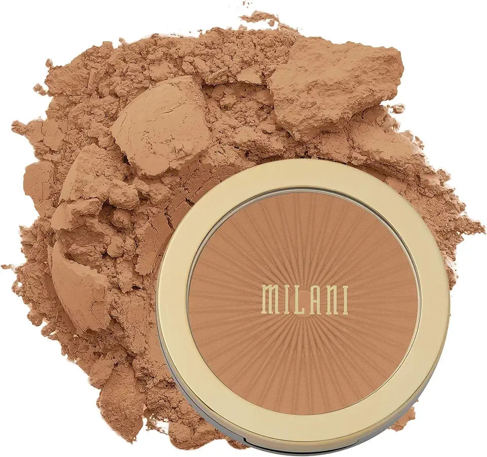Milani Silky Matte Bronzing Powder - Sun Kissed (0.34 Ounce) Vegan, Cruelty-Free Bronzer - Shape & Contour Face with a Full Matte Finish